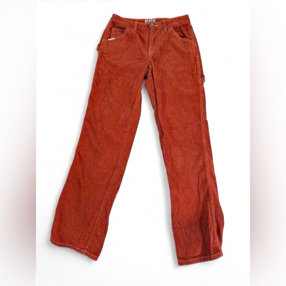 Five Star General Orange Corduroy Carpenter Pants 26 Y2K Workwear Gorpcore Indie